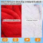 EXPAWLORER Dog Christmas Costume Winter Coat with Hat Fleece Cloak Cape Red - Image 3