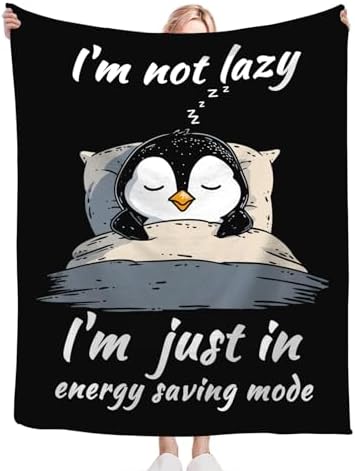 Penguin Blanket for Girls Women Boys Men Adults Kids Soft Cozy Fleece Sleeping Penguin Throw Blankets Gifts Warm Flannel Plush Lightweight Decor for Couch Bed Sofa 60"X50" - Image 6