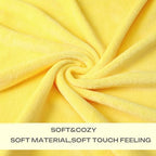 Yellow Fleece Plush Throw Blanket 50"x70"for Couch Sofa Fuzzy Cozy Flannel - Image 4