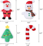4 Pcs Christmas Dog Toys for Small Dogs Squeaky Small Dog Toys Durable Push Puppy Toys for Chewing Interactive with Crinkle Paper for Small Medium Dogs - Image 5