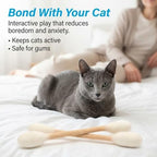 Glaciart One XXL Swabs Cat Toys with Catnip - 2 Pk | Durable for Chew, Cute Cat Toys Interactive Kitty for Boredom, Exercise, & Play | Filled w/Organic Catnip for Anxiety & as Digestive Aid - Image 5
