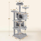 Yaheetech 70in Multi-Level Sturdy Cat Tree, Condo, Sisal Scratching Posts - Image 3