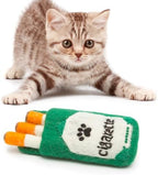 Glaciart One Catnip Cigarette Pack Cat Toy, Funny Wool Felt Kitten Toy for Boredom, Exercise and Play, Filled with Dried Catnip by GlaciartOne