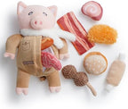 Nocciola Stuffed Pig Dog Toys: Hide and Seek Funny Squeaky Crinkle Plush Dog Chew Toys for Small Medium Breed, Cognitive Training Pet Enrichment Gifts Supplies by Nocciola