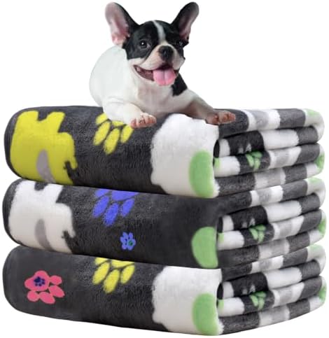 Rezutan Dog Blanket for Medium Dogs 3 Pack Premium Soft Puppy & Cat by Rezutan