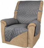 PureFit Reversible Recliner Chair Covers Couch Covers for Dogs, 19 in | Gray/Gray, Water Resistant Couch Protector, Washable Pet Couch Cover with Non Slip and Elastic Straps For Kids