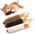 Agape Rabbit Fur Cat Toys with Catnip & Silvervine Gall Fruit, Chew Toys by Agape
