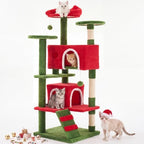 DUMOS 54 Inch Cat Tree Tower with Scratching Posts by DumosLifestyle