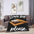 Sleepy S'More Blanket Throw Gift for Girls Women 50"X40" - Image 3