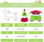 NACOCO Dog Christmas Furry Cosplay Clothes - Xmas & Halloween Dog Costume with Cape, Hat, Warm Winter Party Apparel - Monster, Santa Outfits (Green, S) - Image 5