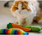 Youngever 4 Pack Cat Kicker Toys for Kitty, Puppy & Kitten - Interactive Cat Toys with Cotton Fabric - Image 4