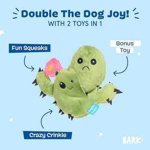 BarkBox Consuela the Cactus 2-in-1 Interactive Plush Dog Toy - Image 2