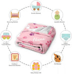 Personalized Puppy Name Blanket, Custom Dog Paw Name Truck Blankets, Gift for Girls Personalized Puppy Name Lover, 30"x40" Soft Lightweight Plush Throw Blanket for Couch Bed Sofa Decoration - Image 7
