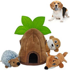 Squeaky Dog Toys, Stuffed Large Dog Toys to Keep Them Busy, Interactive Plush Chew Toys with Crinkle Paper, Tough Pet Animal Toys for Small Medium Large (4 Pack) by Unknown
