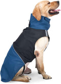 Windproof Dog Winter Jackets - Outdoor Coats for Cold Weather, Waterproof Raincoats with Leash Hole, Black, Blue, XS