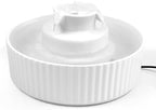 Ceramic Cat Water Fountain, 2.1L/71oz Cupcake Pet Water Fountain | White, Automatic Pet Water Fountain For Cats & Dogs, Double Filtration System, Easy To Clean, 360° Circulating Water Design
