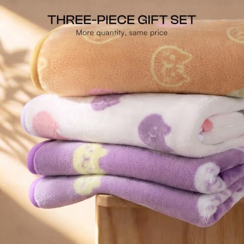 Luciphia 3 Pack Soft Fleece Dog Blankets for Medium Dogs Puppy Cats,30"x20" - Image 5