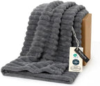 Bedsure Soft Twin XL Blanket for Bed Dorm Frost Gray 66"x90" by BEDSURE