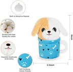 Easter Dog Toys with Squeaker for Large Breed Interactive Dog Chew Toys for Puppies Small and Large Dogs Puppy Squeaky Dog Training and Reduce Boredom (Cup Puppy - Image 2