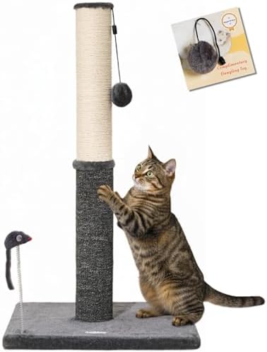 Happi N Pets Tall Cat Scratching Post, Large Cat Scratchers for Indoor Cats by HappiNPets