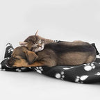 Comsmart Dog Blankets, 6 Pack Fleece Pet Blankets, 24x28 Inches, Black - Image 6