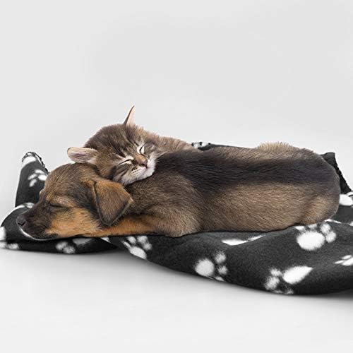 Comsmart Dog Blankets, 6 Pack Fleece Pet Blankets, 24x28 Inches, Black - Image 6