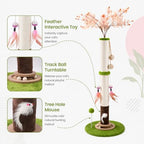 Flower Cat Scratching Post, 45 Inch Scratching Post for Indoor Cat Adults - Image 4