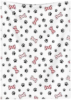 Dog Paw Blanket, Dog Paw Christmas Santa Claus Xmas Truck Blankets, Gift for Girls Dog Paw Lover, 40"x50" Soft Lightweight Plush Throw Blanket for Couch Bed Sofa Decoration by JUNYI