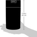 Pawvac 3 to 12 Ounces Container, Airtight Pet Food and Treats Storage Jar - Patented Vacuum Seal Container for Pet Food, Treats and other Dry Goods - Clear with Cat Logo