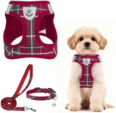 PUPTECK Dog Harness, Collar and Leash Set No Pull for Small Medium Sized by PUPTECK