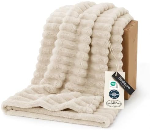 Bedsure Soft Throw Blanket for Couch Decor Gifts Khaki 50"x60" by BEDSURE