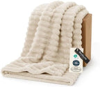 Bedsure Soft Throw Blanket for Couch Decor Gifts Khaki 50"x70" by BEDSURE