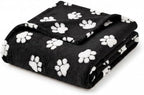 Horaldaily Black Dog Paw Shape 3D Textured Throw Blanket 50x60 - Image 4