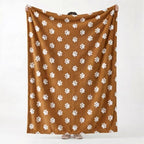 Horaldaily Caramel Dog Paw Shape 3D Textured Throw Blanket 50x60 - Image 4