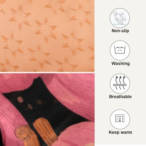 Halloween Funny Pinks Pumpkins Dog Bed Mat 18"x24" - Image 4