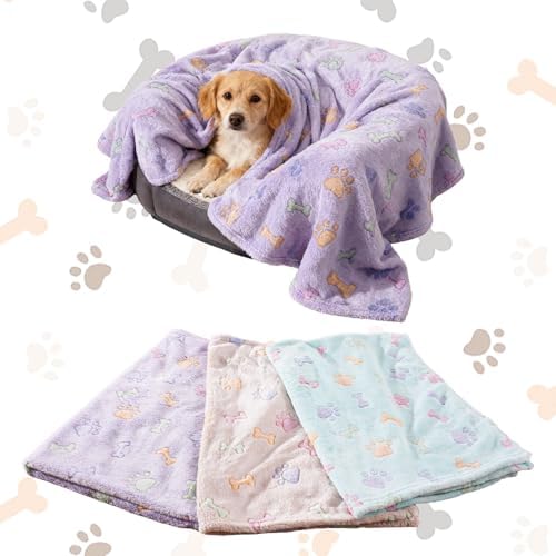 Rezutan Blanket for Large Dogs & Cats Soft Reversible Cute Paw 40"x31" - Image 7