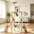 DUMOS 66 Inch Large Cat Tree Tower with Scratching Posts, Multi Level by DumosLifestyle
