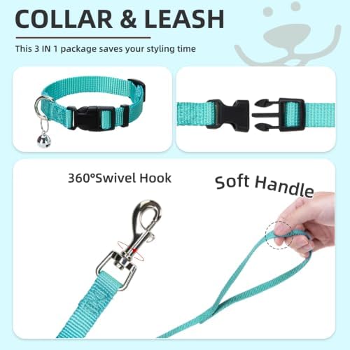 PUPTECK Dog Harness, Collar and Leash Set No Pull for Small Medium Sized - Image 4