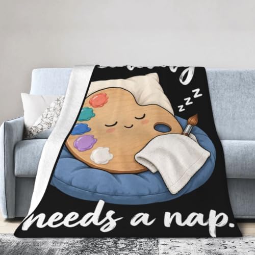 Sleepy Palette Blanket Throw Gift for Girls Women 60"X50" - Image 4