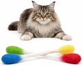Glaciart One XXL Swabs Cat Toys with Catnip - 2 Pk | Durable for Chew, Cute Cat Toys Interactive Kitty for Boredom, Exercise, & Play | Filled w/Organic Catnip for Anxiety & as Digestive Aid by GlaciartOne