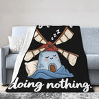 Sleepy Windmill Blanket Throw Gift for Girls Women 50"X40" - Image 4