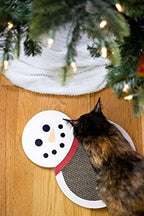 Pearhead Snowman Cat Scratching Pad, Reversible Christmas Cat Scratcher - Image 2