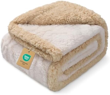 Luciphia Waterproof Blanket for Queen Bed Reversible Fleece Couch Cover by luciphia