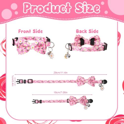 30Pcs Breakaway Cat Collars with Bowtie Adjustable Cat Collars - Image 2