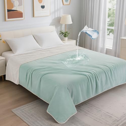 LOOBANI Waterproof Blanket for Queen Bed, Reversible Soft Flannel, 80"x90" by LOOBANI
