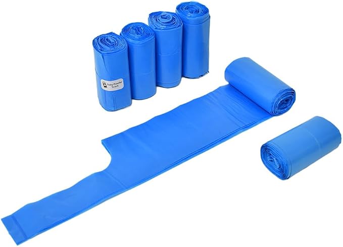 Large Dog Waste Bags on a Roll with Easy Tie Handles, Extra Thick and Strong Dog Poop Bags, 288 Count, Scented, Blue