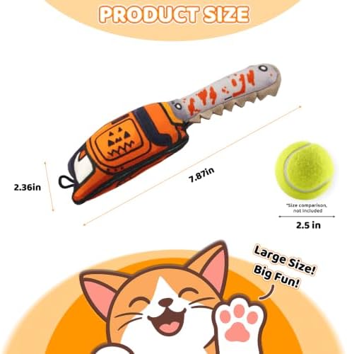 Catnip Toy [2000mg Premium Catnip], Chainsaw Style Cat Kicker Toy - Image 2