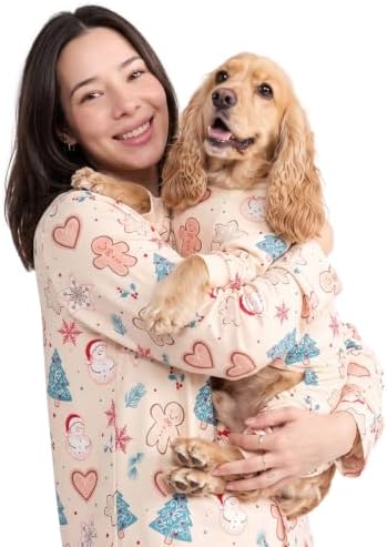 Spark Paws Christmas Matching Dog and Owner Pajama Top by SparkPaws