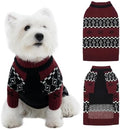 ROZKITCH Dog Sweaters for Medium Dogs Girl Boy, Thick Knit Dog Sweater, Heavy Winter Coat for Small Breeds, Turtleneck Pullover for Medium Dogs DarkRed L by ROZKITCH