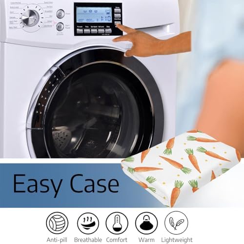 Easter Cartoon Carrots Flannel Blanket, Soft Cozy Anti Pilling Throw Blanket, Winter Lightweight Blanket for Home Party Bed Sofa Couch, 60" x 80" - Image 5